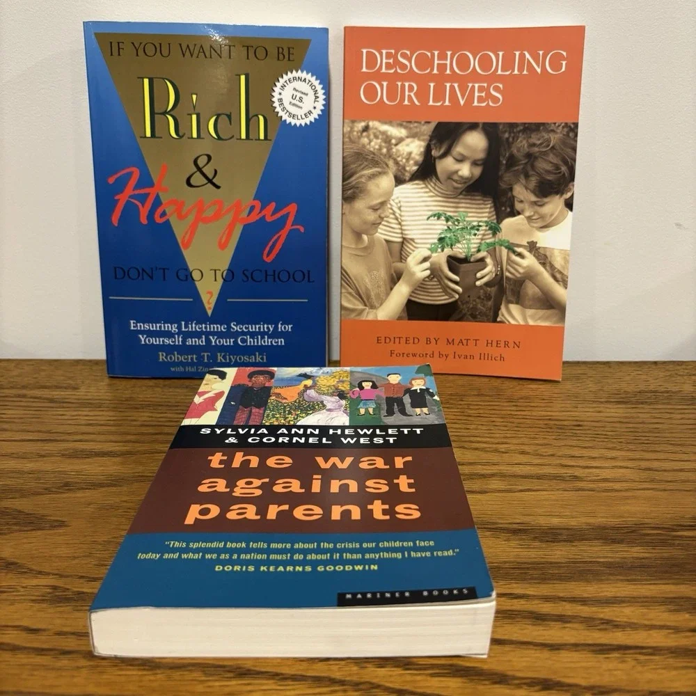 Books About Homeschooling Deschooling Paperback Lot‎ Of 3